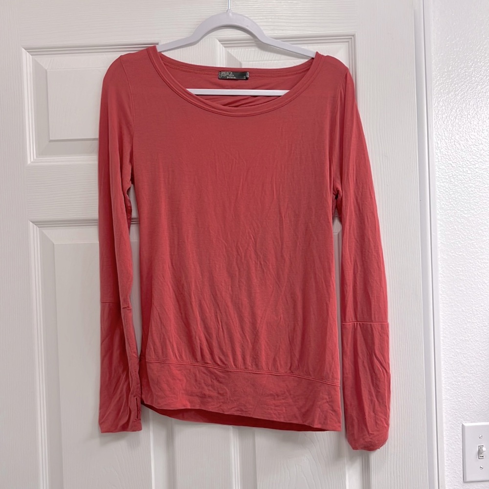 PrAna Modal Open criss cross back shirt